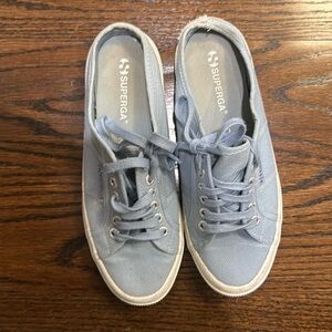 Women’s superga slip on sneaker size 39. Light blue